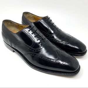 SALVATORE FERRAGAMO Tramezza Black WingTip Shoes